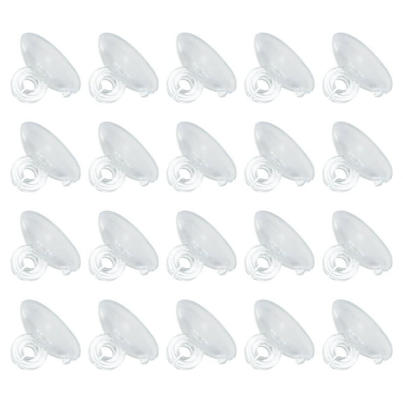 20Pcs Aquarium Suction Cup Clips, 5mm Airline Tube Holders Clamps Cup Holder Sucker Tube Suckers for ID Airline Tubing Fish Tank, Clear