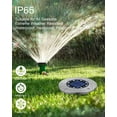 thumbnail image 3 of Solar Lights,Outdoor Waterproof Disk Lights Ground Solar Lamp - Bright LED Lights Garden Lights for Fence Yard Front Porch Lawn Driveway Patio Backyard Pathway Landscape Decor - Cold White (12 Pack), 3 of 7