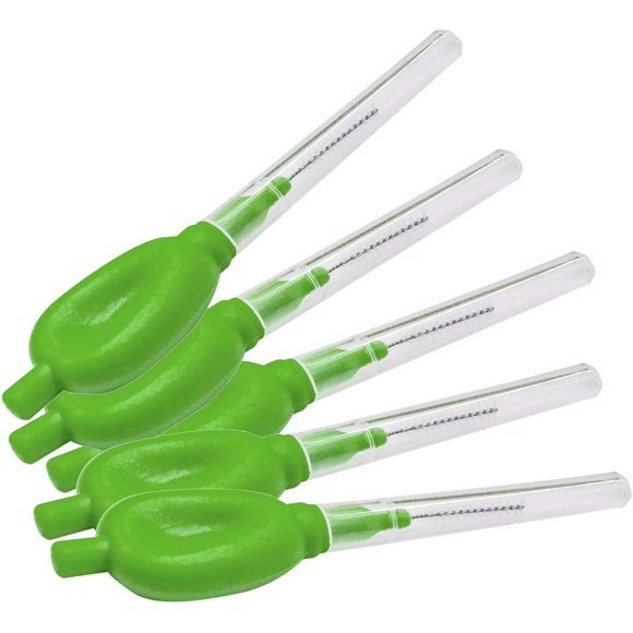 YQHWQ Mini Dental Interdental Brush - Green 1.0-1.2mm - Pack of 48, Recommended by Dentist for Best oral Health, Prevent Bad Breath and Periodontal Disease, by