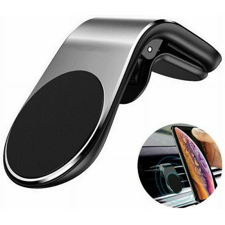 Car Magnet Magnetic Air Vent Stand Mount Holder Universal for Mobile Cell Phone (Black)