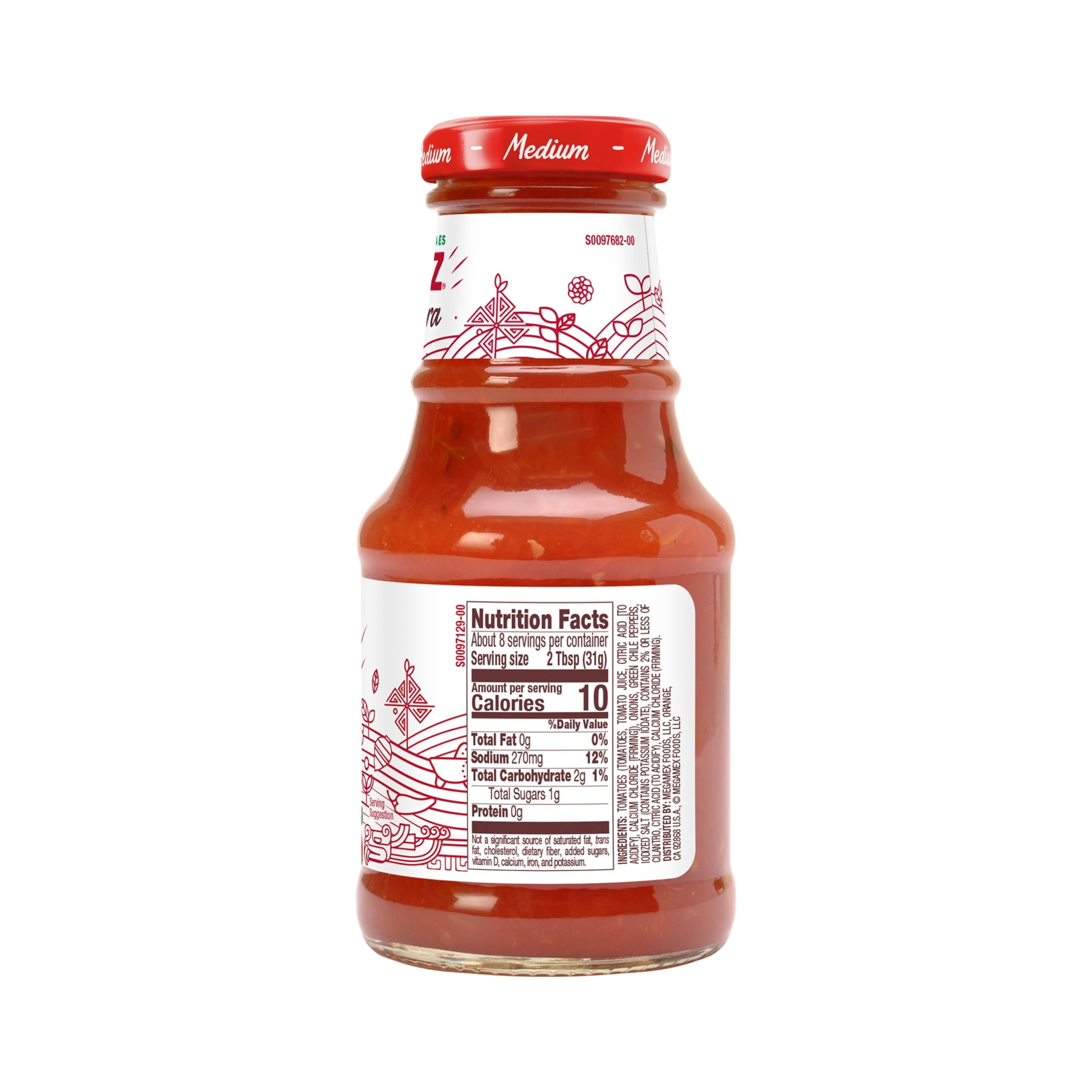 (2 pack) HERDEZ Salsa Casera Medium, Tortilla Chip Dip, Shelf Stable, 8.5 oz oz Glass Bottle