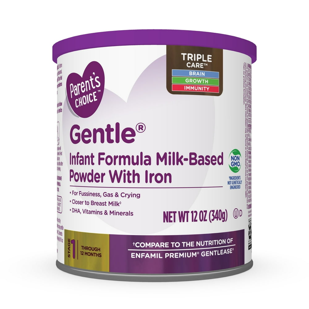 Parent's Choice Gentle Infant Formula MilkBased Powder with Iron, 12