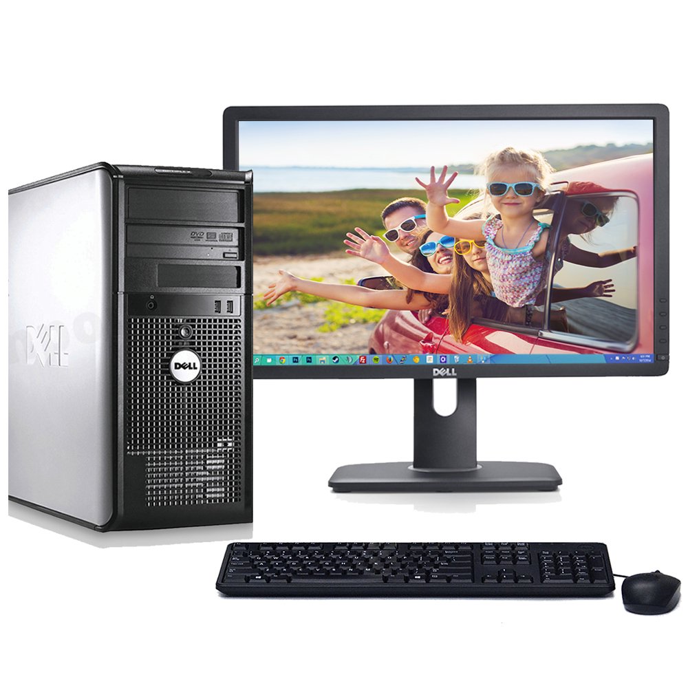 Dell Optiplex 780 Windows 10 Desktop PC Tower Core 2 Duo 3.0GHz Processor 4GB RAM 250GB Hard