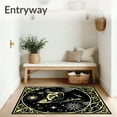 thumbnail image 3 of ODIKA 4'x6' Machine Washable Non-Slip Area Rug, Hook Kit Mystical Cat Starfield DIY Embroidery High Traffic Rug, Black, 729851, 3 of 7