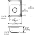 thumbnail image 4 of Elkay LRADQ1316553 Lustertone Single Bowl Sink, 4 of 6