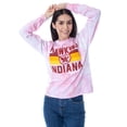 thumbnail image 3 of Stranger Things Women's Hawkins Indiana Tie-Dye  Skimmer Long Sleeve T-Shirt, 3 of 4