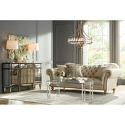 Vienna Full Spectrum Soft Silver Chandelier 24 Wide Crystal Glass 4-Light Fixture for Dining Room House Kitchen Bedroom
