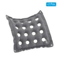 thumbnail image 3 of Uxcell Inflatable Seat Cushion, Portable Air Chair Cushions Square Seat Pad, Gray 2 Pack, 3 of 6