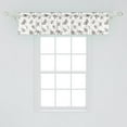 thumbnail image 2 of Ambesonne Insects Valance Pack of 2, Entomological Creatures Art, 54"X12", Umber and White, 2 of 2