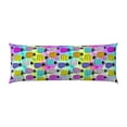 thumbnail image 2 of Lsque Graffiti Pineapples Body Pillow Case Cover,Ultra-Soft Microfiber Bed Pillow Cases 20x54 inches,Elegant Bedding,Breathable Durable Pillow Cover with Envelope Closure, 2 of 8