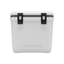 38 Quart Insulated Hard Cooler for Camping - Holds 54 Cans, Durable, Cup Holder