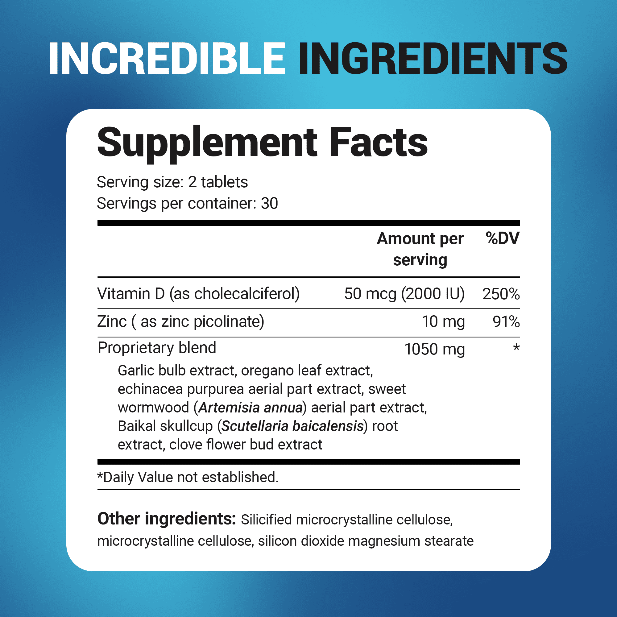 Dr. Berg Emergency Immune Support with Vitamin D & Zinc – Immune Support Supplement, 60 Tablets