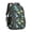 Dinosaur and Foliage, variant on Dinosaur and Bone Black Pattern Cute School Backpack Bag with Padded Back and Adjustable Shoulder Straps 16.9 X 12.6 X 5.9 Inches