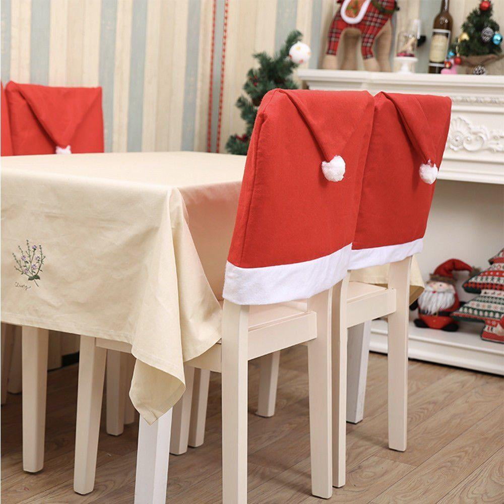 santa hat chair covers