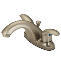 Kingston Brass KB7648LL 4 in. Centerset Bathroom Faucet, Brushed Nickel