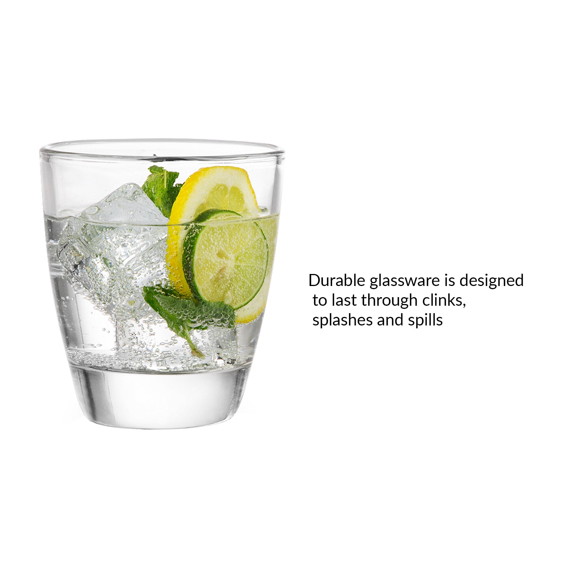 Better Homes & Gardens Reeve Drinking Glasses, 12.5 oz, Set of 4