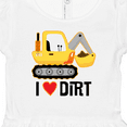 thumbnail image 4 of Inktastic Construction Truck I Love Dirt Girls Baby Dress, 4 of 5