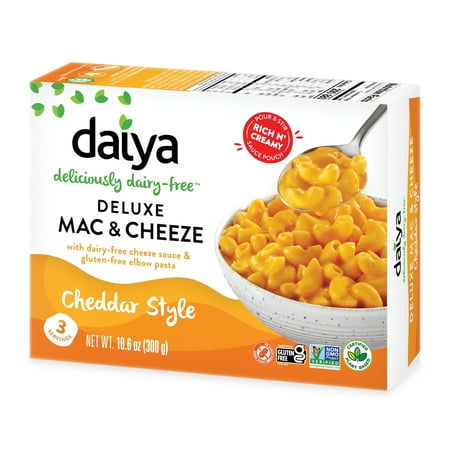 Daiya Dairy Free Gluten Free Cheddar Style Vegan Mac and Cheese, 10.6 oz