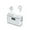 White, variant on Wireless Earbuds, Bluetooth 5.3 Headphones in Ear with 4 ENC Noise Cancelling Mic, HiFi Stereo Deep Bass Wireless Earphones 40H Playtime, in-Ear Earbud Bluetooth Dual LED Display IP7 Waterproof,USB-C