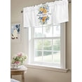 thumbnail image 6 of Happy Father's Day Curtain Valances for Windows, Floral Eucalyptus Leaves Botanical Kitchen Valance Window Treatment, Light Filtering Block Curtains for Bathroom/Bedroom/Living Room 42'' x 12'', 6 of 9