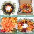 thumbnail image 4 of Kmise 26 Coronas De Otoño Para Puerta De Entrada Exterior, Decoración Vívida De Acción De Gracias, Corona Con Hortensias, Decoraciones De Otoño Para El Hogar, Halloween, Acción De Gracias, 4 of 5