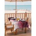 thumbnail image 2 of Outdoor Tablecloth with Umbrella Hole for Patio/Picnic/Party/Camping, Rose Red Marble Waterproof Table Cloth Rectangle Table Cover Washable, Contemporary Abstract Fluid Aesthetic (54"x 80"), 2 of 9