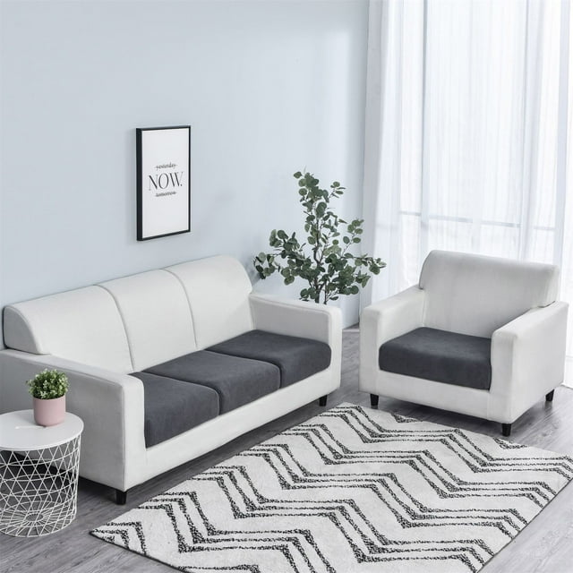 Housse de Coussin Imperméable pour Siège de Sofa, Protection Bien Ajustée, Fibre Peluche, Salon