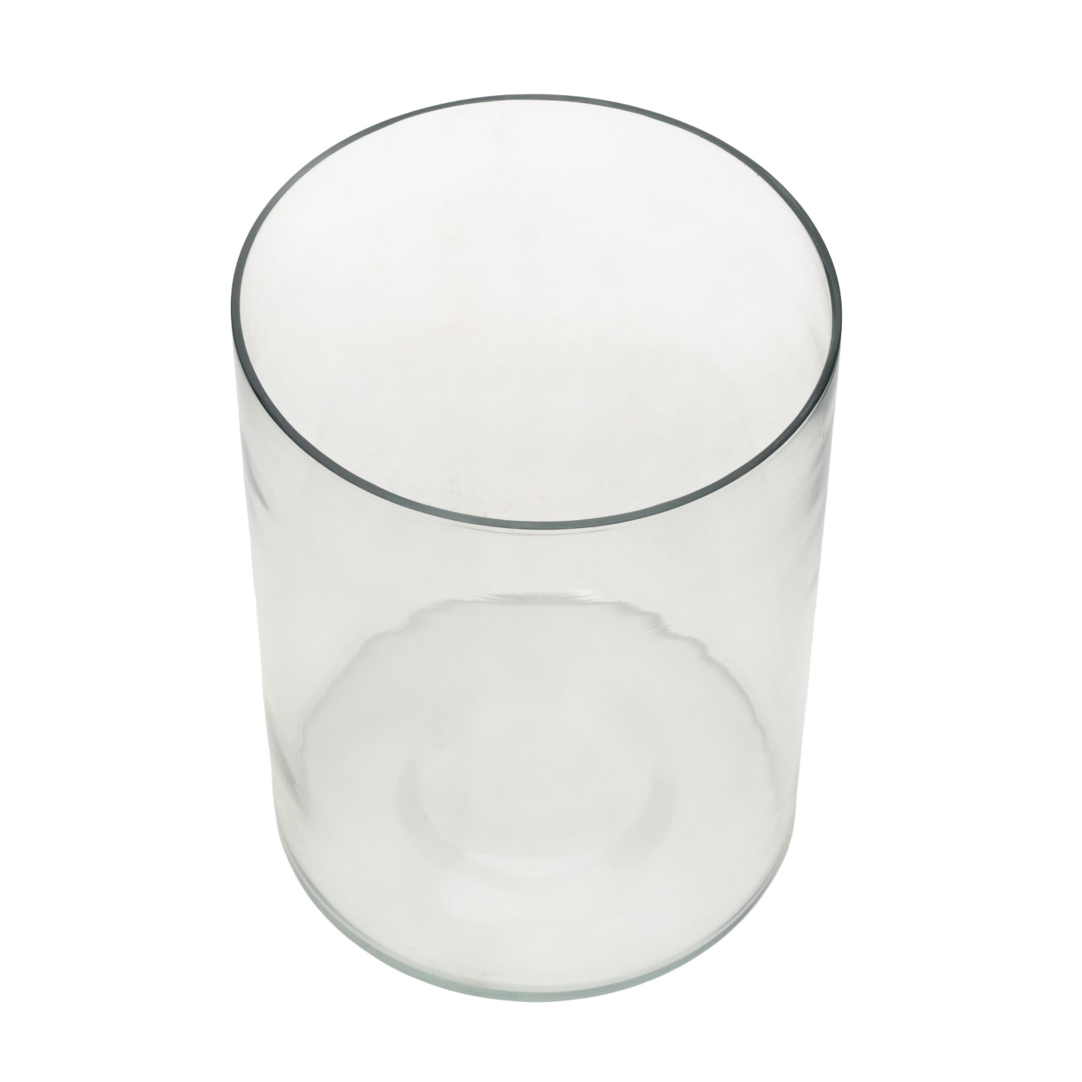 DecMode 8" Wide Glass Vase
