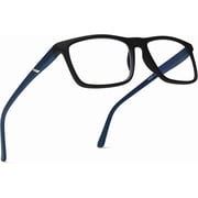 2SeeLife Blue Light TR-90 Reading Glasses for Men – Fits all Face Shapes, Sturdy Frame, Spring Hinges, Premium Readers, Blue, +3.00