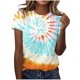 thumbnail image 1 of Tops Cortos para Mujeres Casual de Moda Impreso Cuello Redondo, Camiseta de Manga Corta para el Uso Diario, Fiesta Y Cómodo, 1 of 3