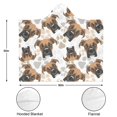thumbnail image 3 of Wearable Blanket,Cute Doberman and Dog Footprint Hooded Wearable Flannel Blanket for Adults & Teens,Winter Poncho Shawl Wrap Cape Cozy Anti-Pill,50"x60", 3 of 5