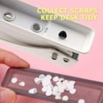thumbnail image 5 of TACYKIBD Single Hole Puncher Handheld 1/4 Inches Hole Punch, 20 Sheet Paper Punch Capacity Metal Hole Puncher with Skid-Resistant Base for Paper, Chipboard, Art Project, Ivory White, 5 of 14