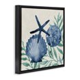 thumbnail image 3 of Stupell Industries Tampico Shells in Blue Black Framed Floater Canvas Wall Art design by Paul Brent, 18 x 18, 3 of 9