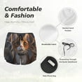 thumbnail image 4 of Honeii Wide Eyed Cartoon Cats Print a Double-Layered Women's Running Short, Ideal for Gym, Tennis, and Various Activities, Complete with a Practical Pocket-Small, 4 of 7