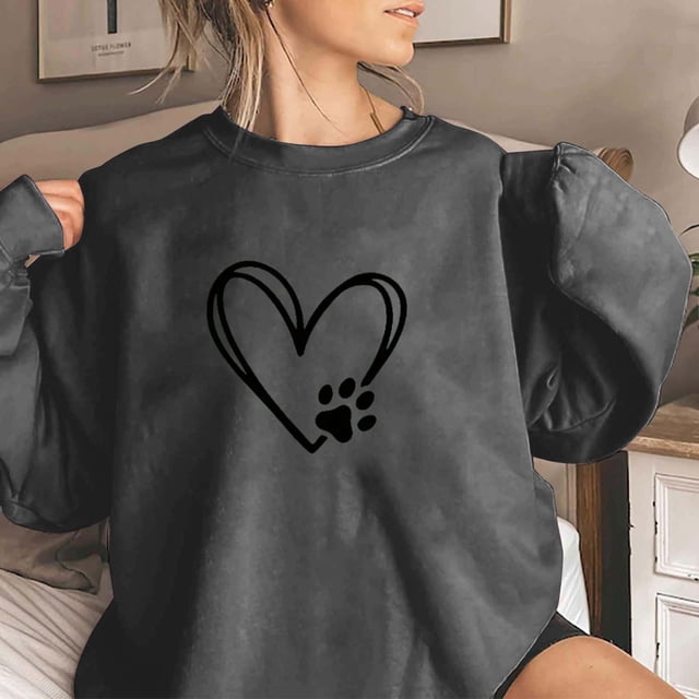 Amzcrzy Chandail en Molleton pour Femmes Col Rond Imprimé Jour de Pâques Manches Longues Sans Capuche Chandails en Molleton Manches Longues pour Femmes chandail Chandail en Molleton Col Rond Chandail en Molleton Femmes G