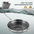 thumbnail image 5 of LOLYKITCH Ceramic Non-Stick Tri-ply Stainless Steel Wok Pan with Lid,12 inch Stir Fry Pan,Dishwasher and Oven Safe,Detachable Handle., 5 of 8