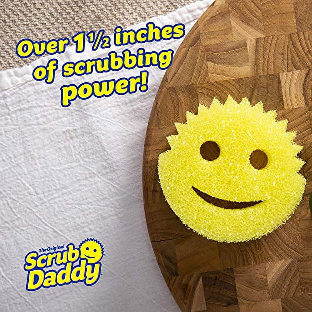 Scrub Daddy Scratch-Free Scrubbing Sponge, 4 1/8 Diameter, Yellow, Polymer  Foam, 8/Pack (SD8RMC)