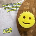 thumbnail image 2 of Scrub Daddy The Original FlexTexture Sponge, Soft in Warm Water, Firm in Cold, Deep Cleaning, Dishwasher Safe, Multiuse, Scratch Free, Odor Resistant, Functional, Ergonomic, 3pk, 2 of 3