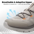 thumbnail image 6 of Fittington Men's Extra Wide Walking Shoes - Mens Slip on Shoes with Arch Support & Thick Cushioned Sole for Plantar Fasciitis, Swollen feet, Bunions, 6 of 12