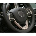 thumbnail image 4 of for Jeep Cherokee for Grand Cherokee 2014 - 2021 Silver Car Interior Steering Wheel Decoration -, 4 of 4