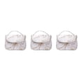 thumbnail image 1 of Yuarrent Bolsa de cosméticos con patrón de mármol, contenedor multiusos para niñas, organizador de maquillaje para el cuidado personal de viaje, tipo tipo 8 3piezas Yuarrent CBP251806, 1 of 6
