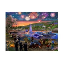 Bigelow Illustrations 'Summer Fireworks 2' Canvas Art