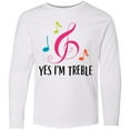 thumbnail image 3 of Inktastic Choir or Marching Band Treble Music Gift Long Sleeve Youth T-Shirt, 3 of 5