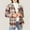 Beige, variant on Jacenvly Jackets for Women Casual 2024 Plaid Corduroy Jacket Soft Comfort Long Sleeve Cardigan Hoodlies Button up Outerwear Loose Cozy Thigh Length Blouse