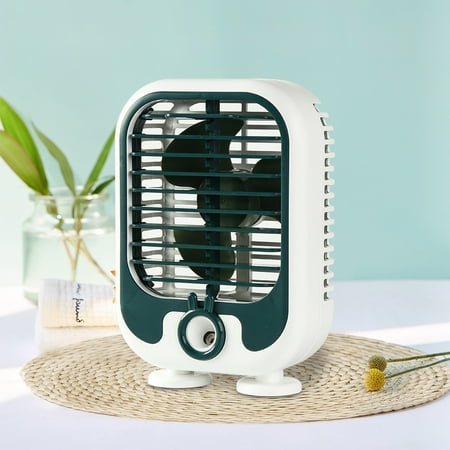 

2023 Summer Savings Clearance! WJSXC New Turbo Water Refrigeration Fan Usb Desktop Spray Electric Fan Wind Circulation Portable Conditioning Cooler Green