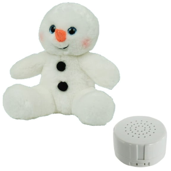 Snowman 8 inch Eco Stuffed Toy with Recorder – Soft, Interactive Plush for Playtime