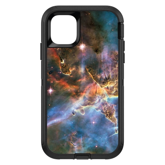 DistinctInk Custom SKIN / DECAL compatible with OtterBox Defender for iPhone 11 Pro (5.8" Screen) - Blue Pink Orange Carina Nebula - Show Your Love of Astronomy