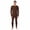 Chocolate Brown, variant on Mens Heavyweight 2 Piece Base Layer Thermal Set