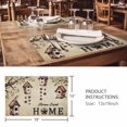 thumbnail image 3 of Placemats 1 Pack, Sweet Home Woven Placemat, Linen Place Mats for Kitchen/Dining Tables, Western Stars Bird Houses Country Vintage Washable Table Mats for Party, 3 of 8