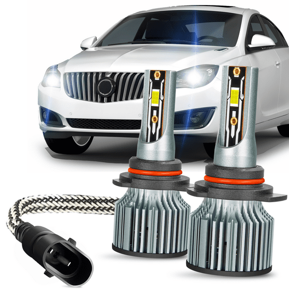 For Buick Regal 2014 2015 2016 2017 LED Headlight Bulbs 9012 High and Low Beam 2pcs